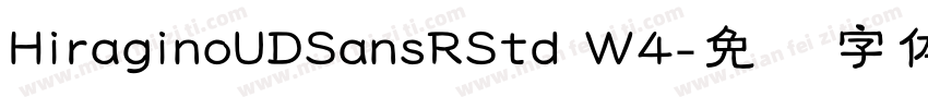 HiraginoUDSansRStd W4字体转换